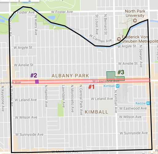 Albany Park proposal map